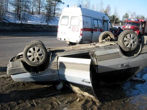девятка перевернулась