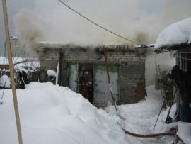 пожар гараж