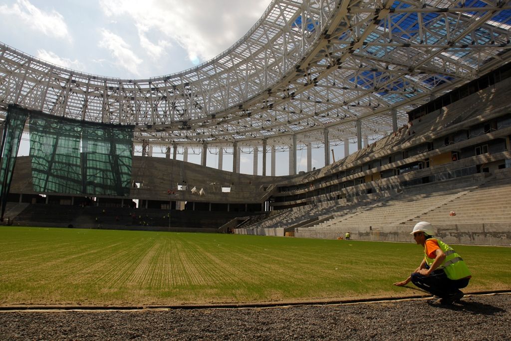 стадион газон фото Юрий Правдин