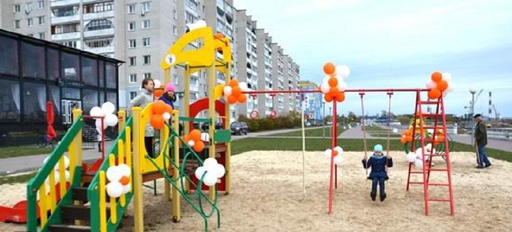 Новый детский игровой комплекс открылся на набережной в Дзержинске