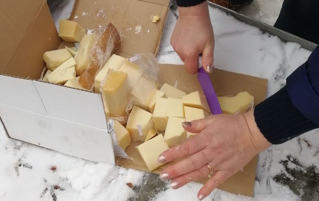 «Санкционный сыр» измельчили и выкинули в контейнер ТБО в Нижнем Новгороде
