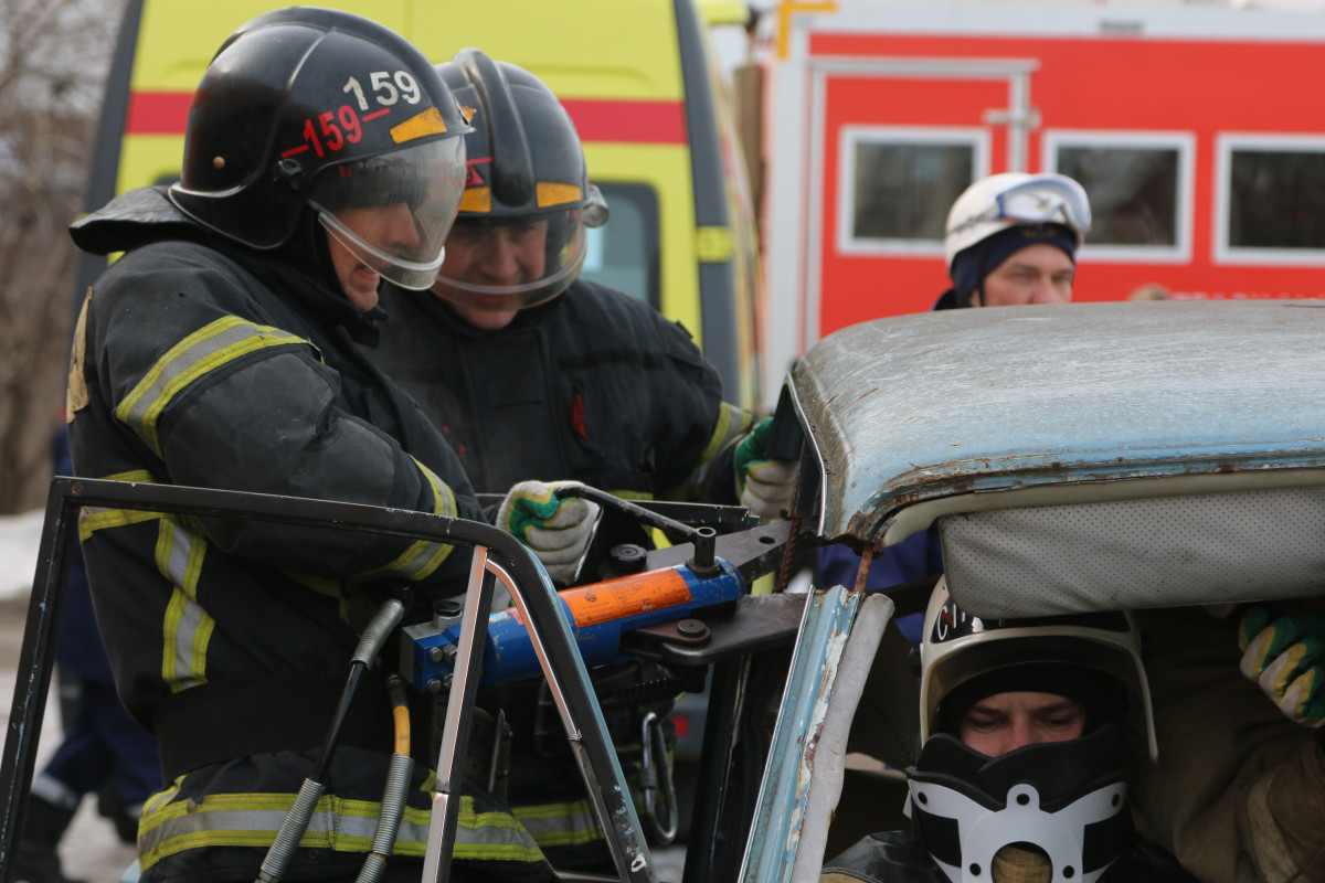 Команда 33-й пожарно-спасательной части заняла I место в соревновании по ликвидации последствий ДТП