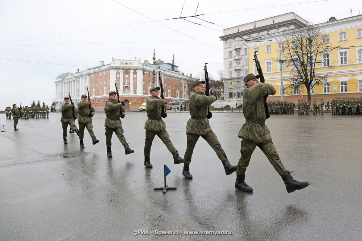Первая репетиция Парада Победы прошла в Нижнем Новгороде