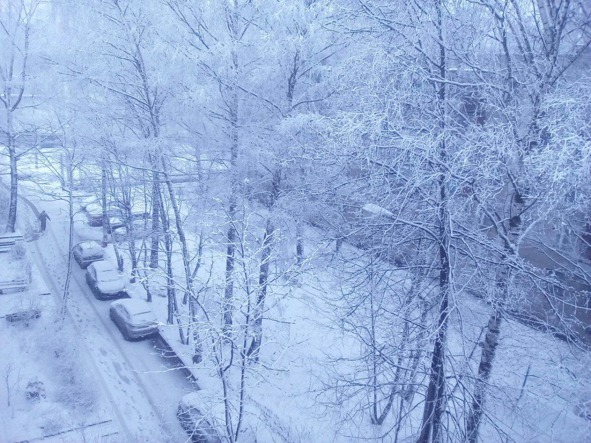 Зима вернулась: снегопад накрыл Нижегородскую область в апреле