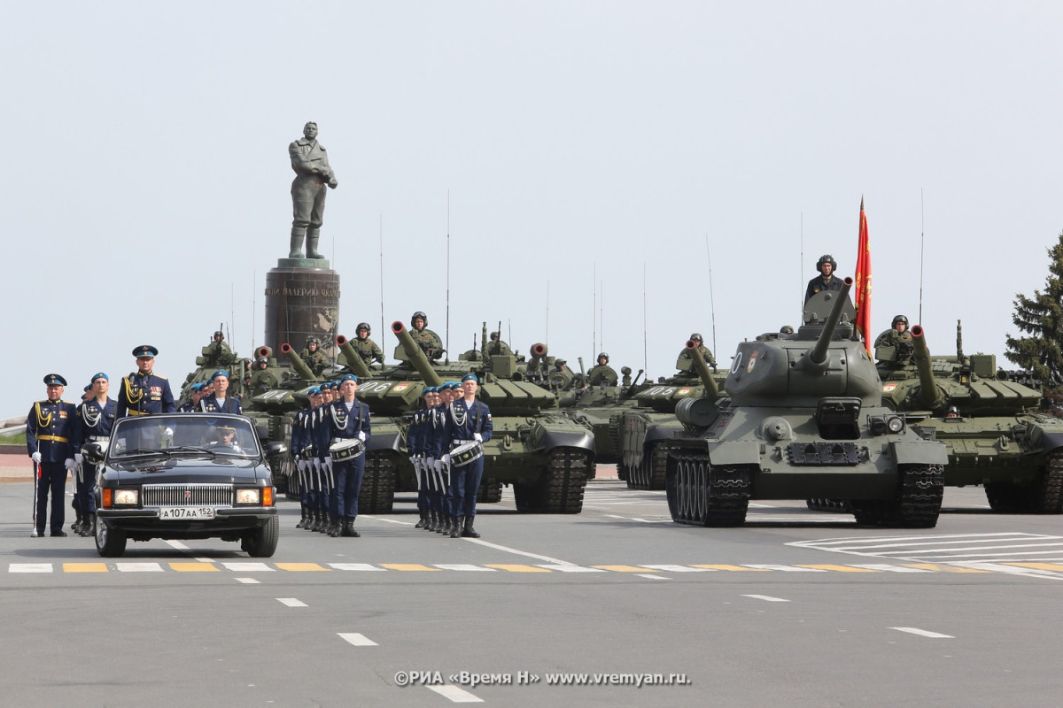 Генеральная репетиция Парада Победы прошла в Нижнем Новгороде