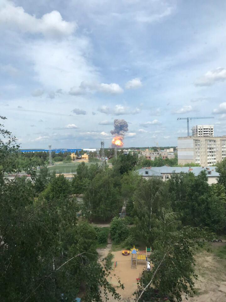 Появились фотографии с места взрывов в Дзержинске