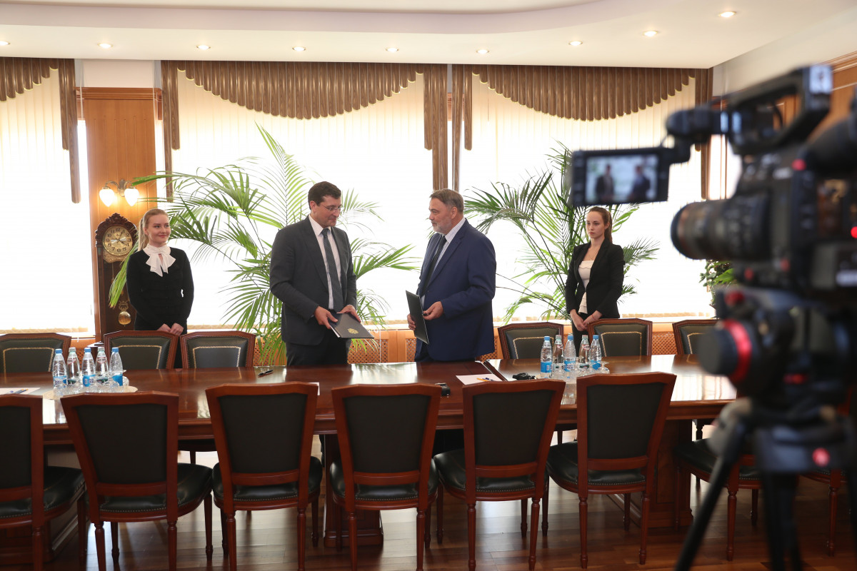Глеб Никитин и Игорь Артемьев подписали дополнительное соглашение о сотрудничестве