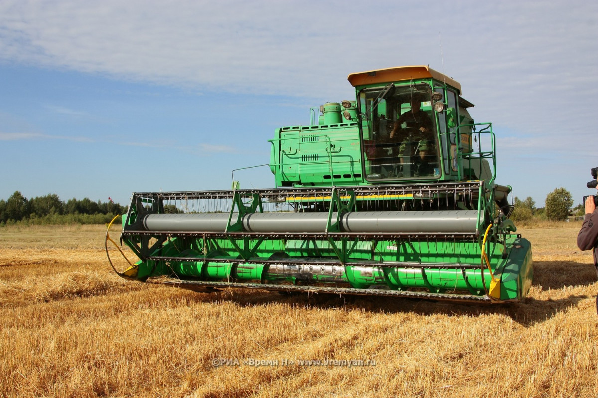 Нижегородская область планирует собрать более миллиона тонн зерна
