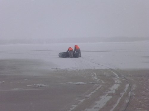 Мужчину спасли со льда реки Волга в Чкаловске