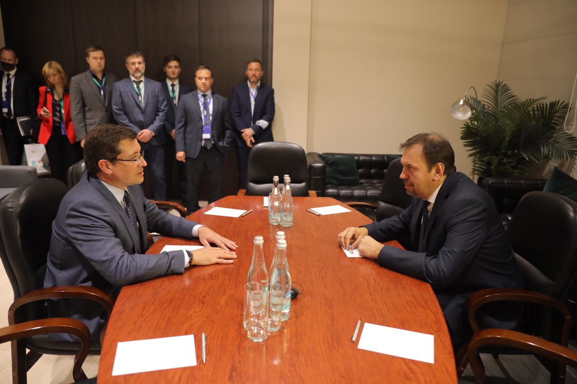 Глеб Никитин встретился с главой Аналитического центра Константином Калининым