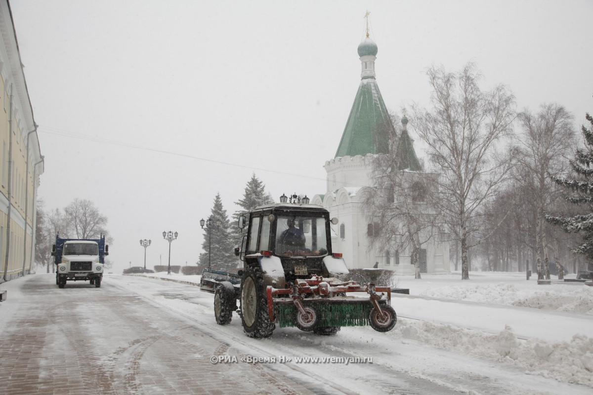 1700 кубометров снега вывезено с улиц Нижнего Новгорода за сутки