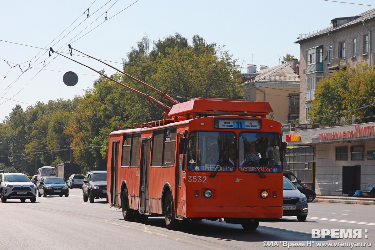 Троллейбусный маршрут №8 снова запустят в Нижнем Новгороде