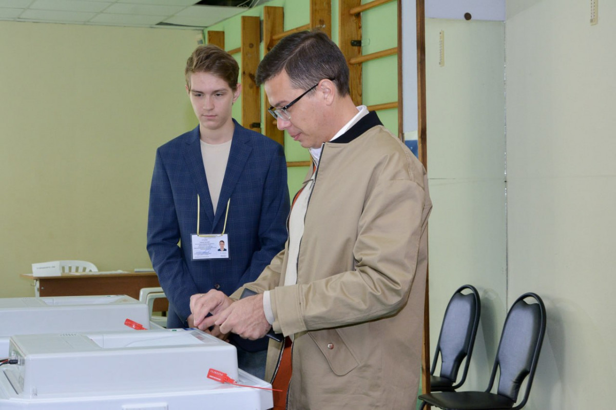 Шалабаев проголосовал на выборах губернатора Нижегородской области