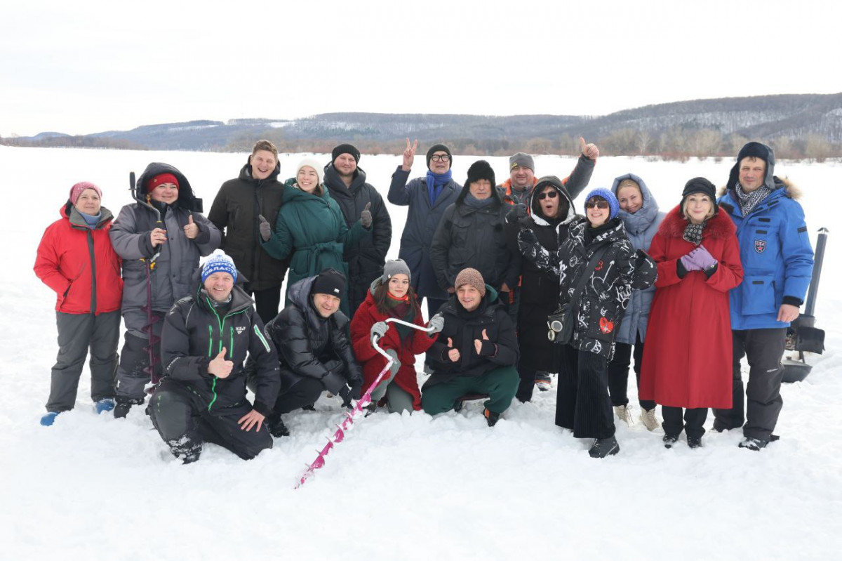 Участники кинофестиваля «Черноречье Фест» в Дзержинске сходили на зимнюю рыбалку