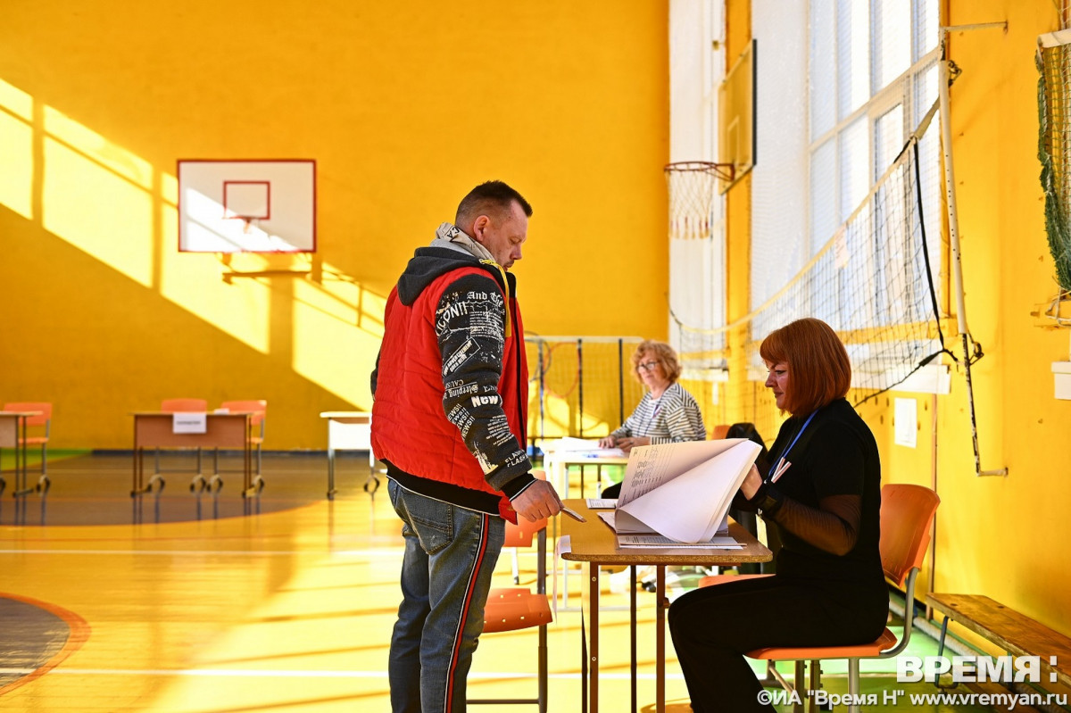 16,52% избирателей проголосовало в Нижегородской области на 15:00 15 марта