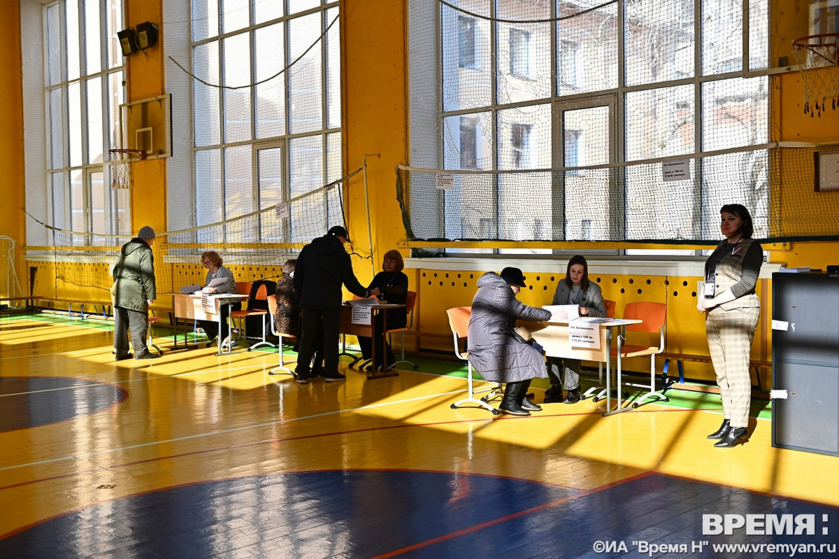 Общая явка избирателей по Нижегородской области на 15:00 составила 48,8%
