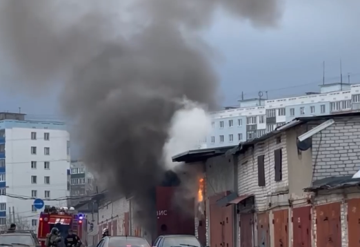 Пожар в гаражном массиве случился в Приокском районе 29 марта