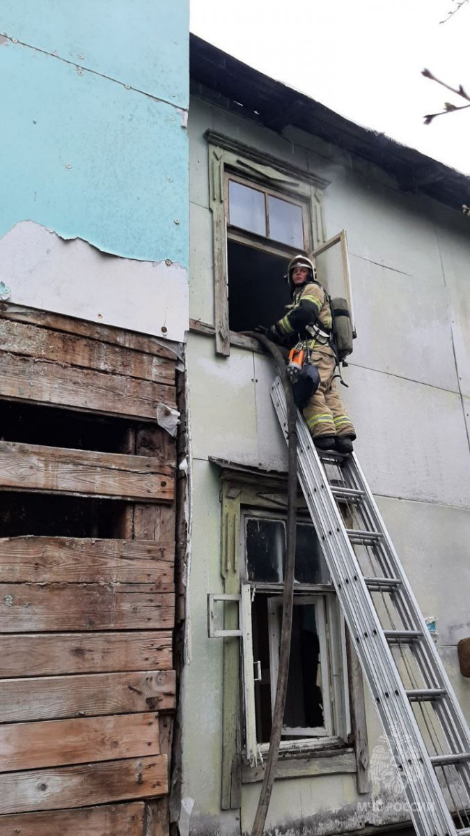 Пожар произошел в выселенном доме в Сормове