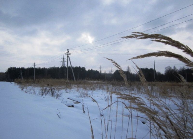 энергетика линия электропередач поле