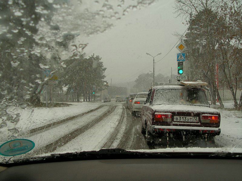 гололед дороги оттепель