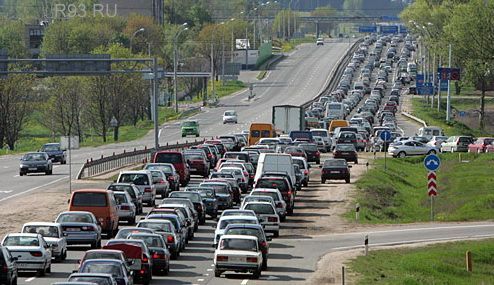 Автомобильные пробки в Нижнем Новгороде