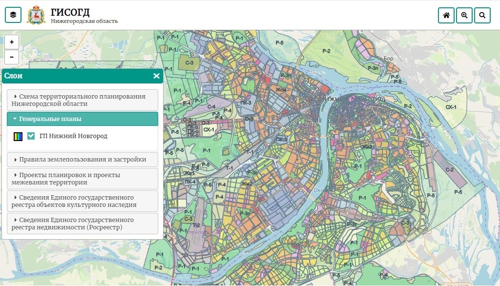 План застройки дзержинска нижегородской