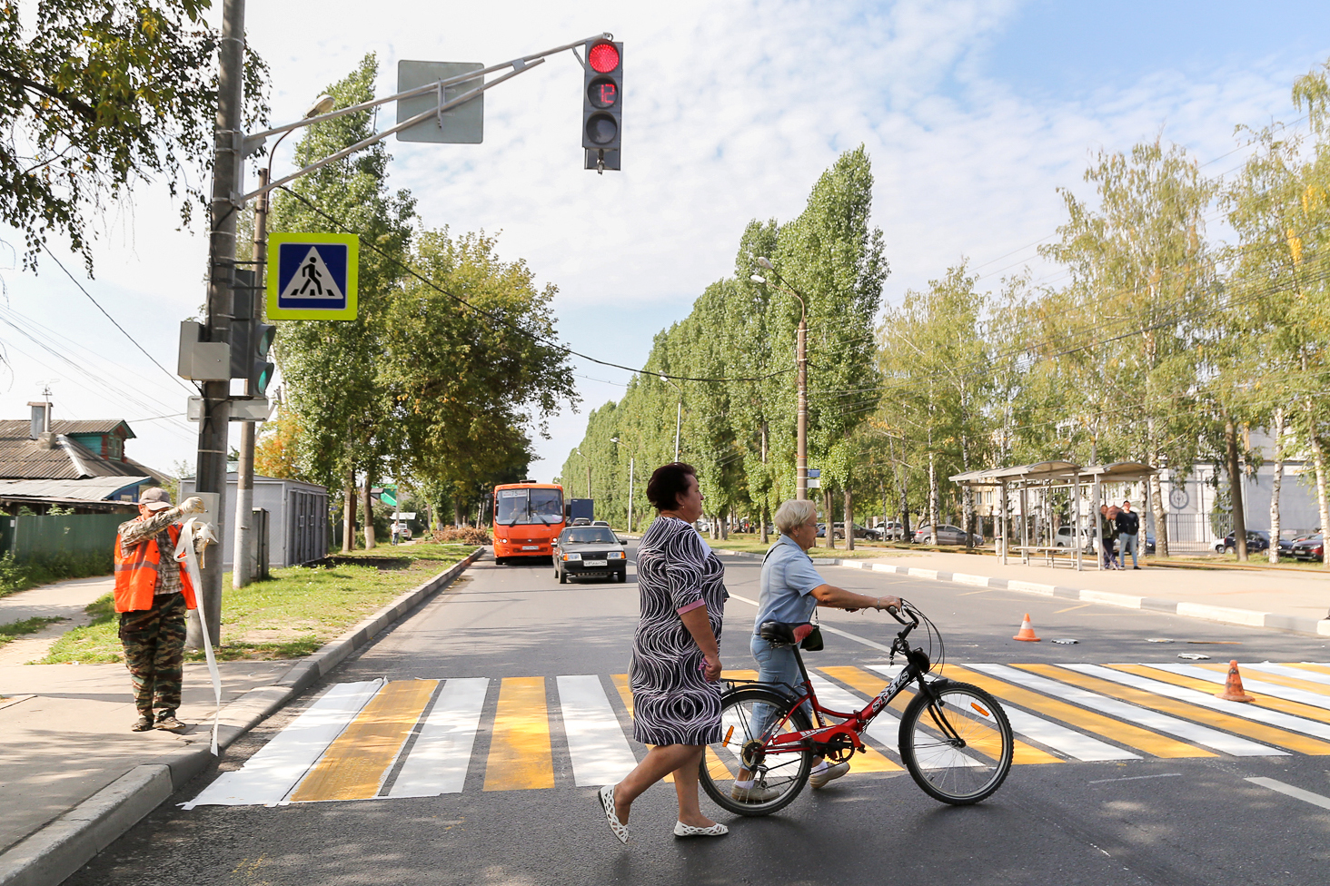 Новый светофор появился у остановки «Ореховская» в Нижнем Новгороде |  Информационное агентство «Время Н»