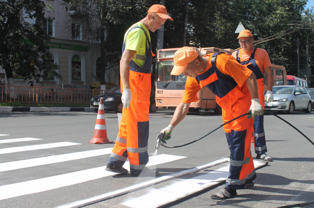 Разметку обновили на 250 улицах Нижнего Новгорода