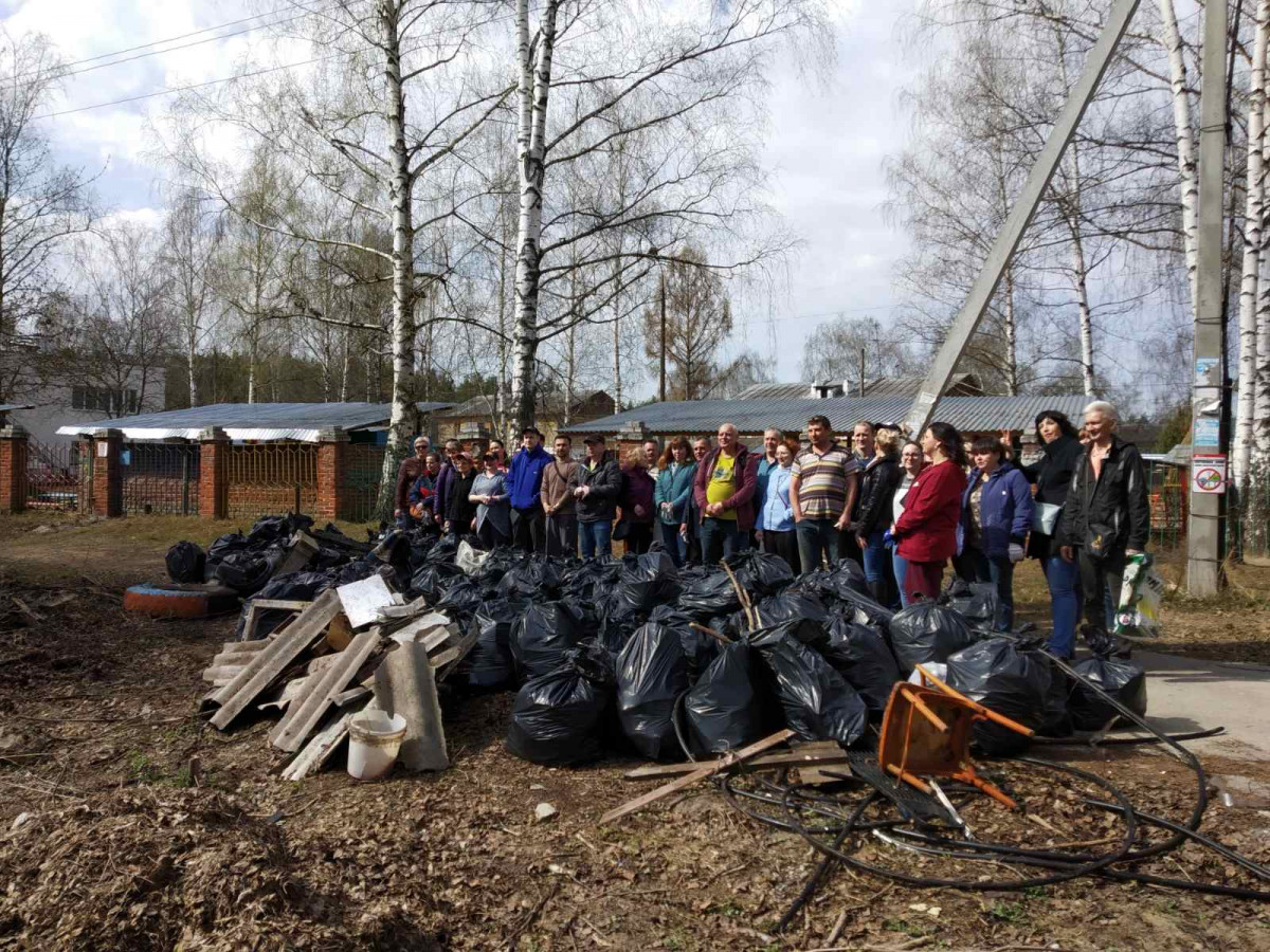 4,5 тысячи кубометров мусора убрали нижегородцы во время общегородского субботника