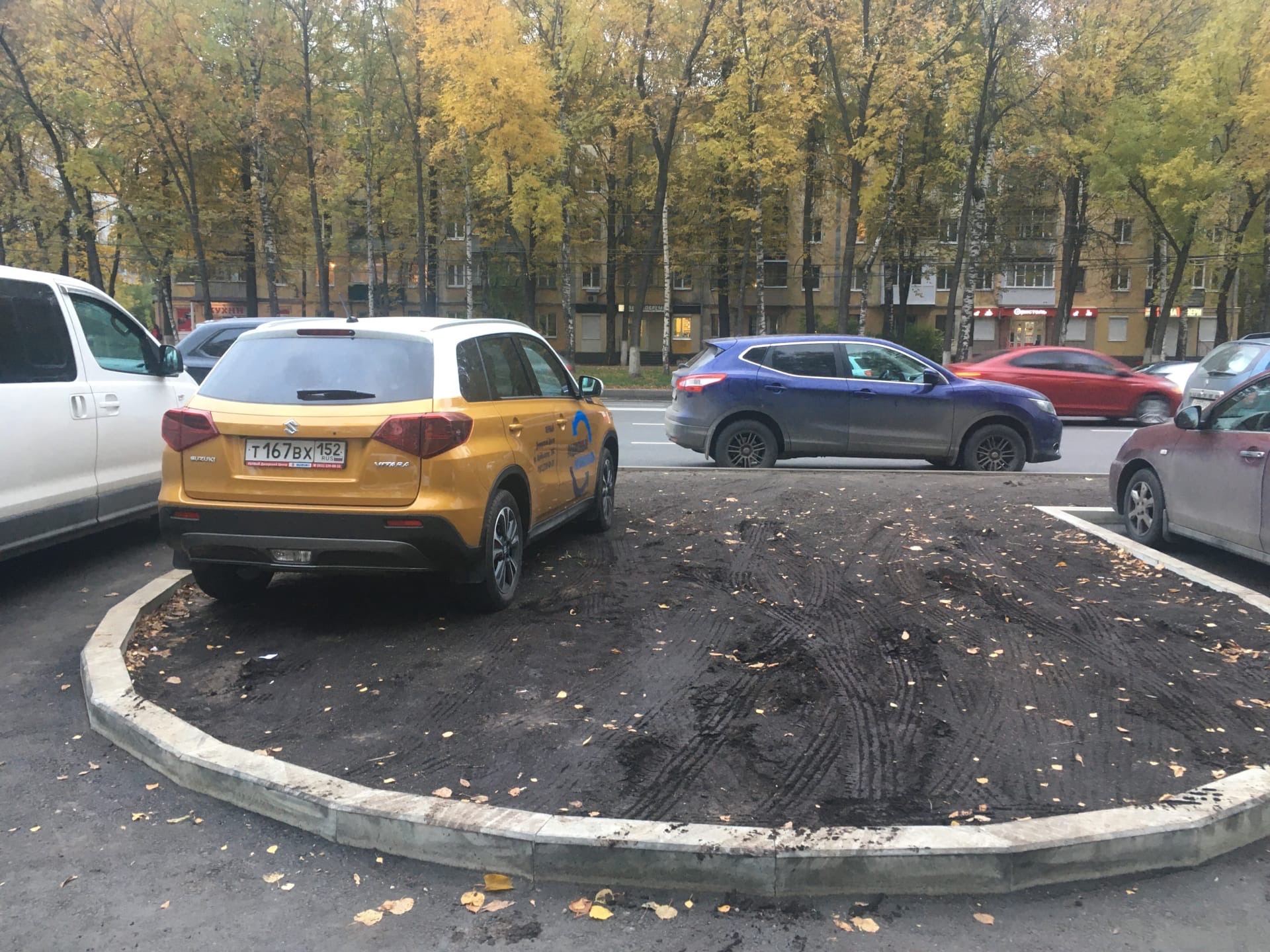 Нижегородцы снова пожаловались на заставленные машинами клумбы у  «Швейцарии» | Информационное агентство «Время Н»