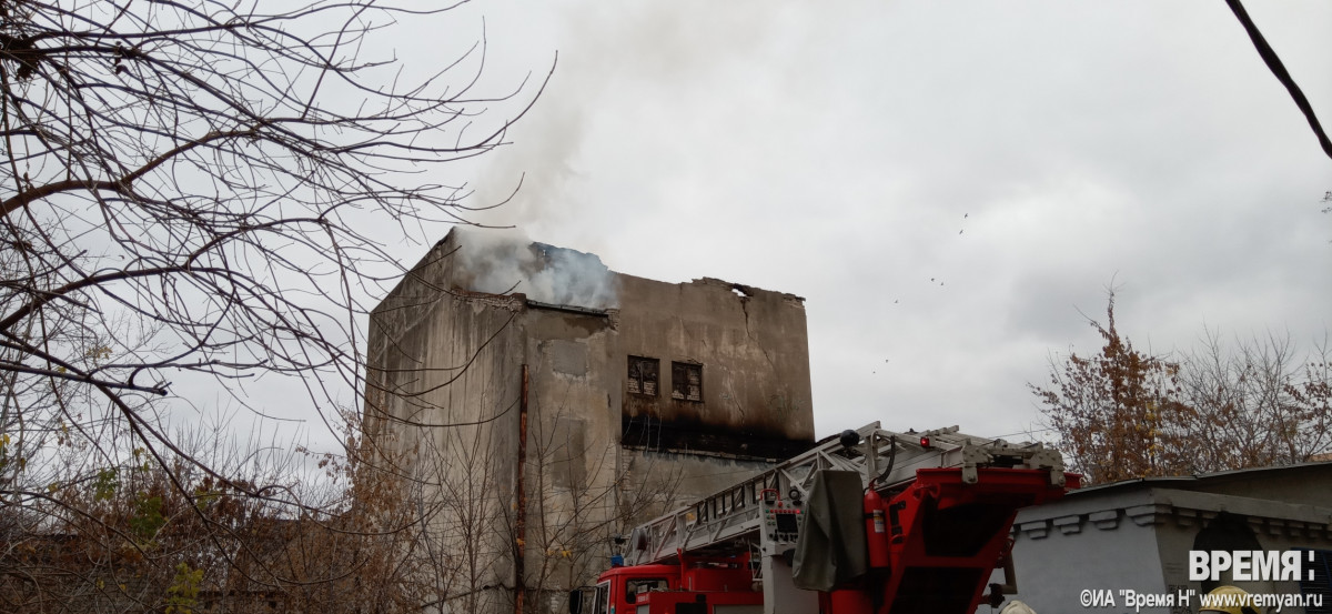 Появились фотографии последствий пожара в «Доме чекиста»