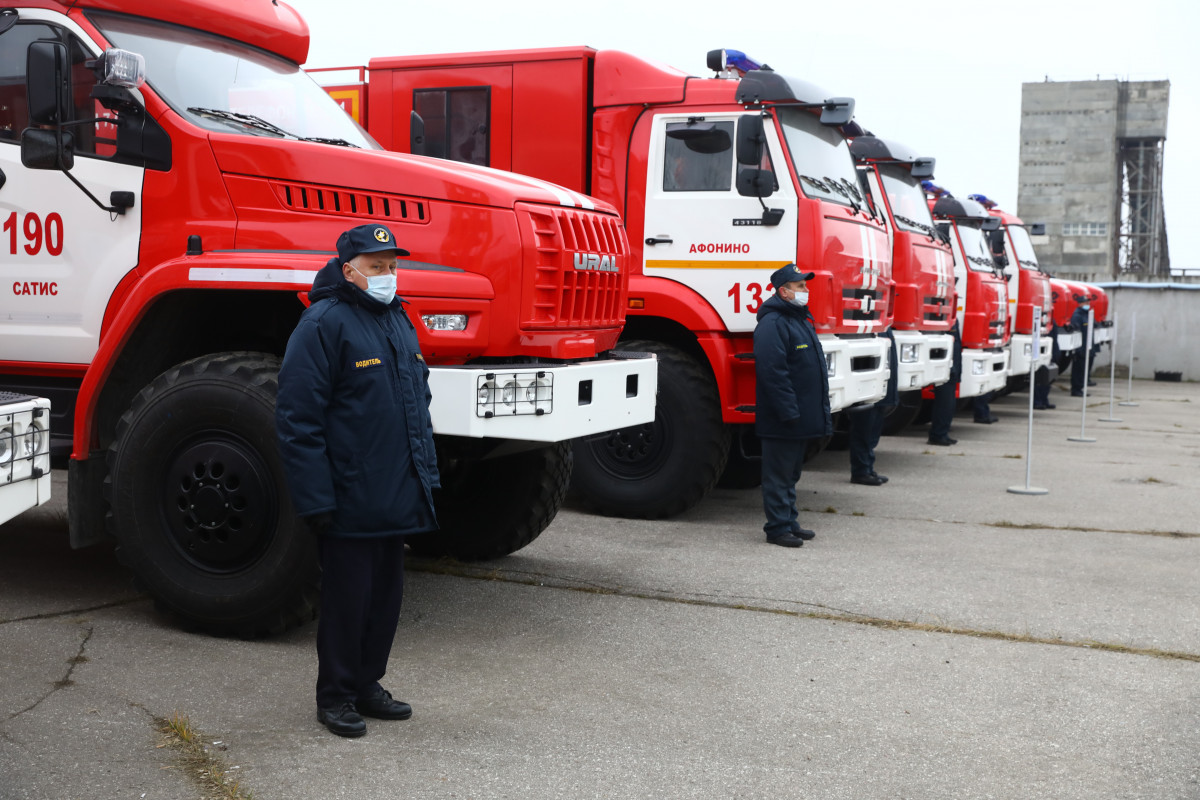 Новые пожарные машины поступили в службы Нижегородской области