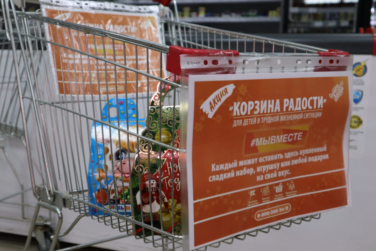 Нижегородцы могут оставить новогодние подарки для детей в «Корзинах радости»