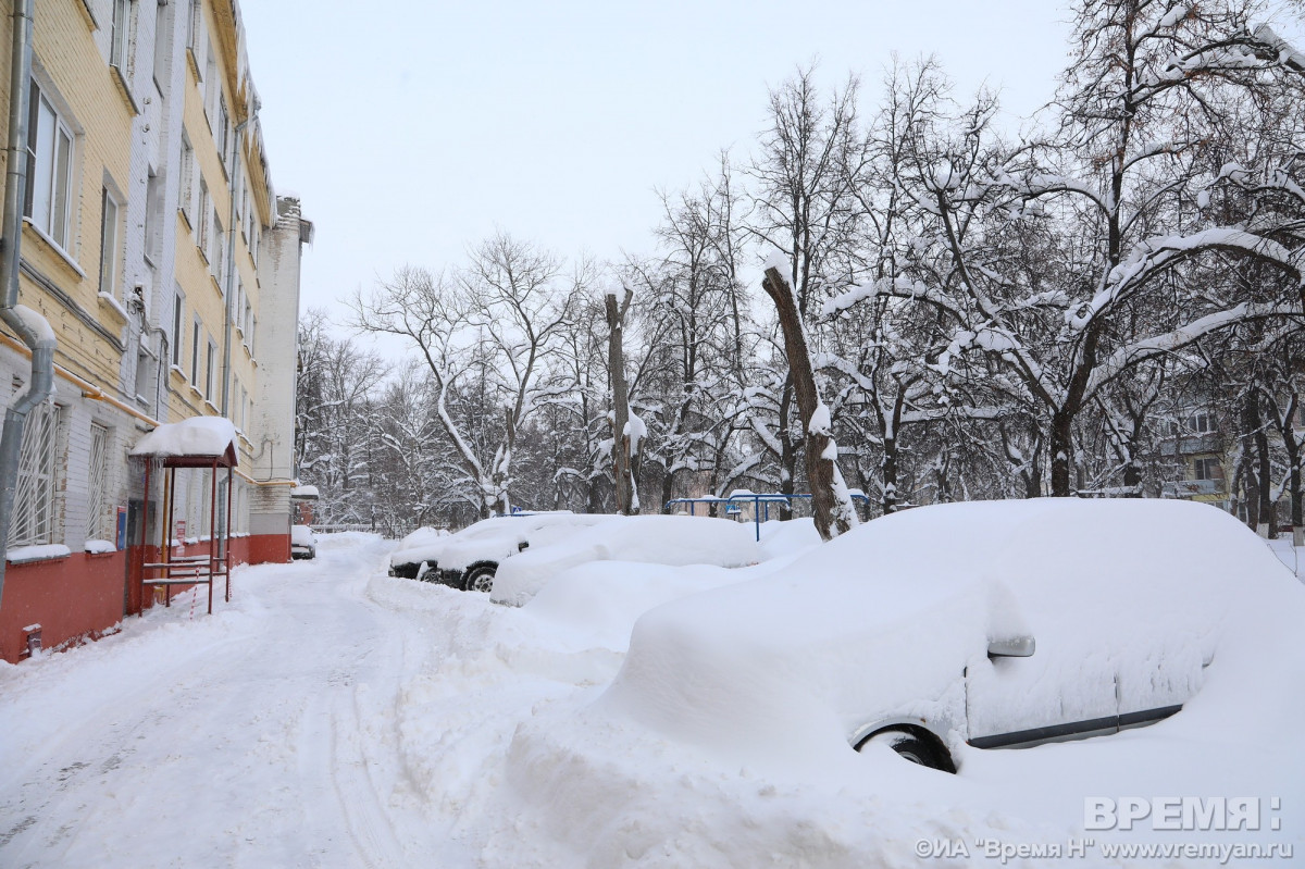 Нижний новгород снег