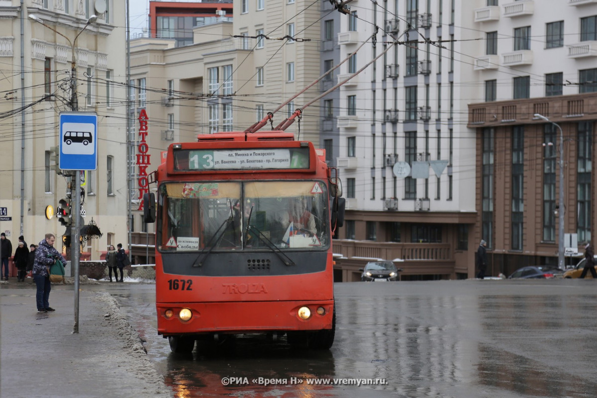 Троллейбусные маршруты №13 и №31 не планируют ликвидировать в Нижнем Новгороде