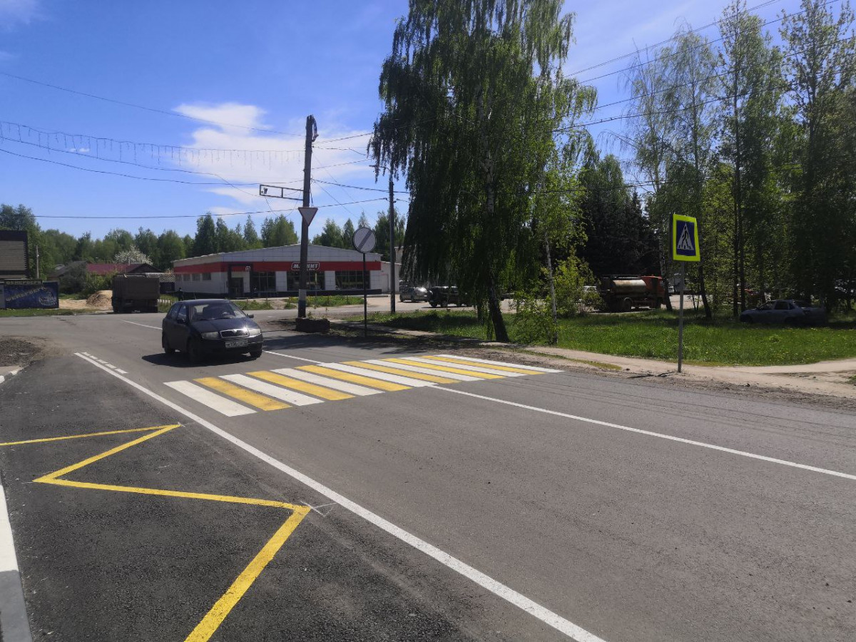 Завершился ремонт дороги Сергач — Пильна в Пильнинском районе