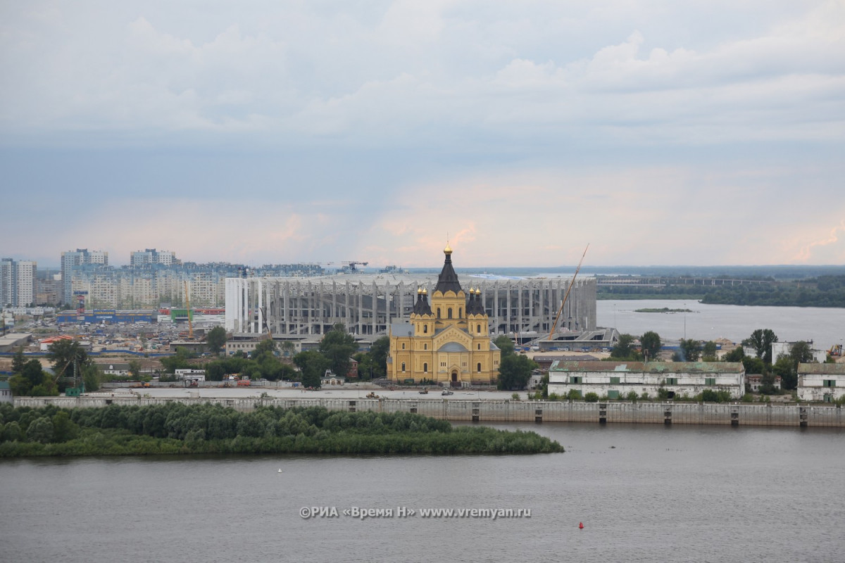 Облачная погода с температурой до +25°C ожидается в Нижнем Новгороде 10 июня