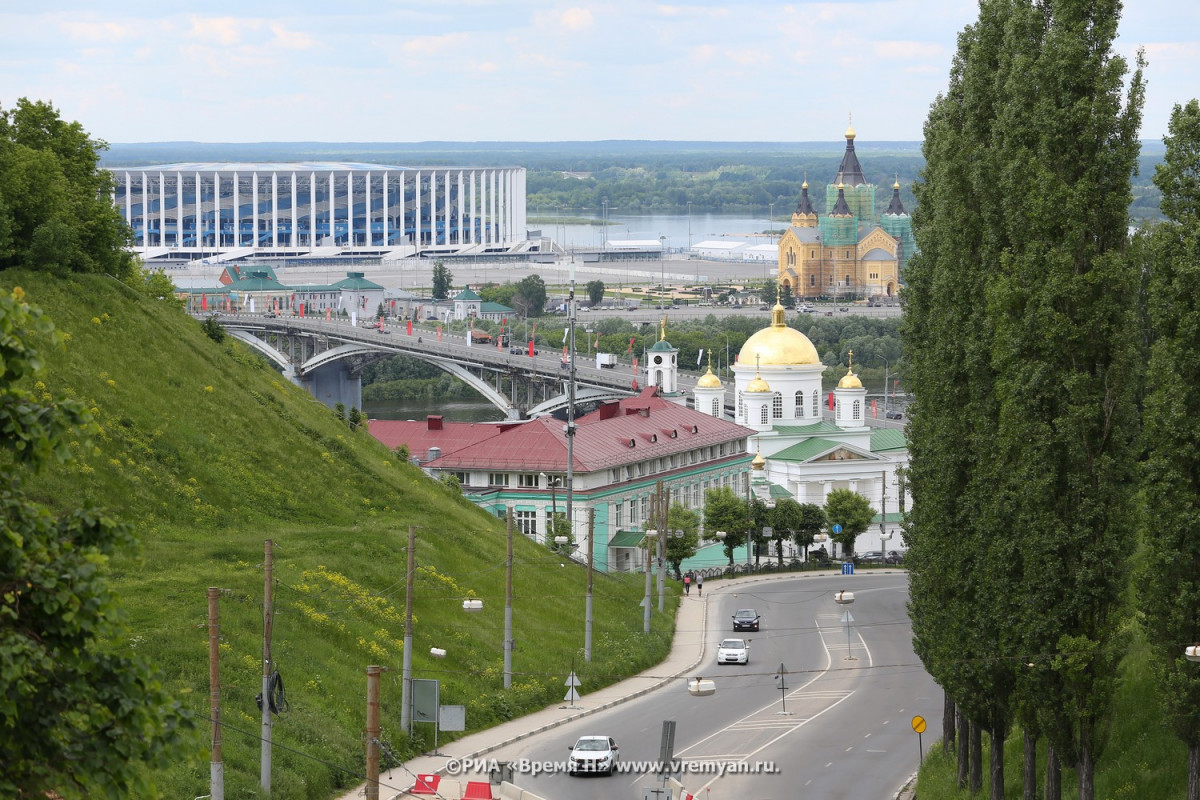 Облачная погода и до +26°C ожидается в Нижнем Новгороде 14 июня