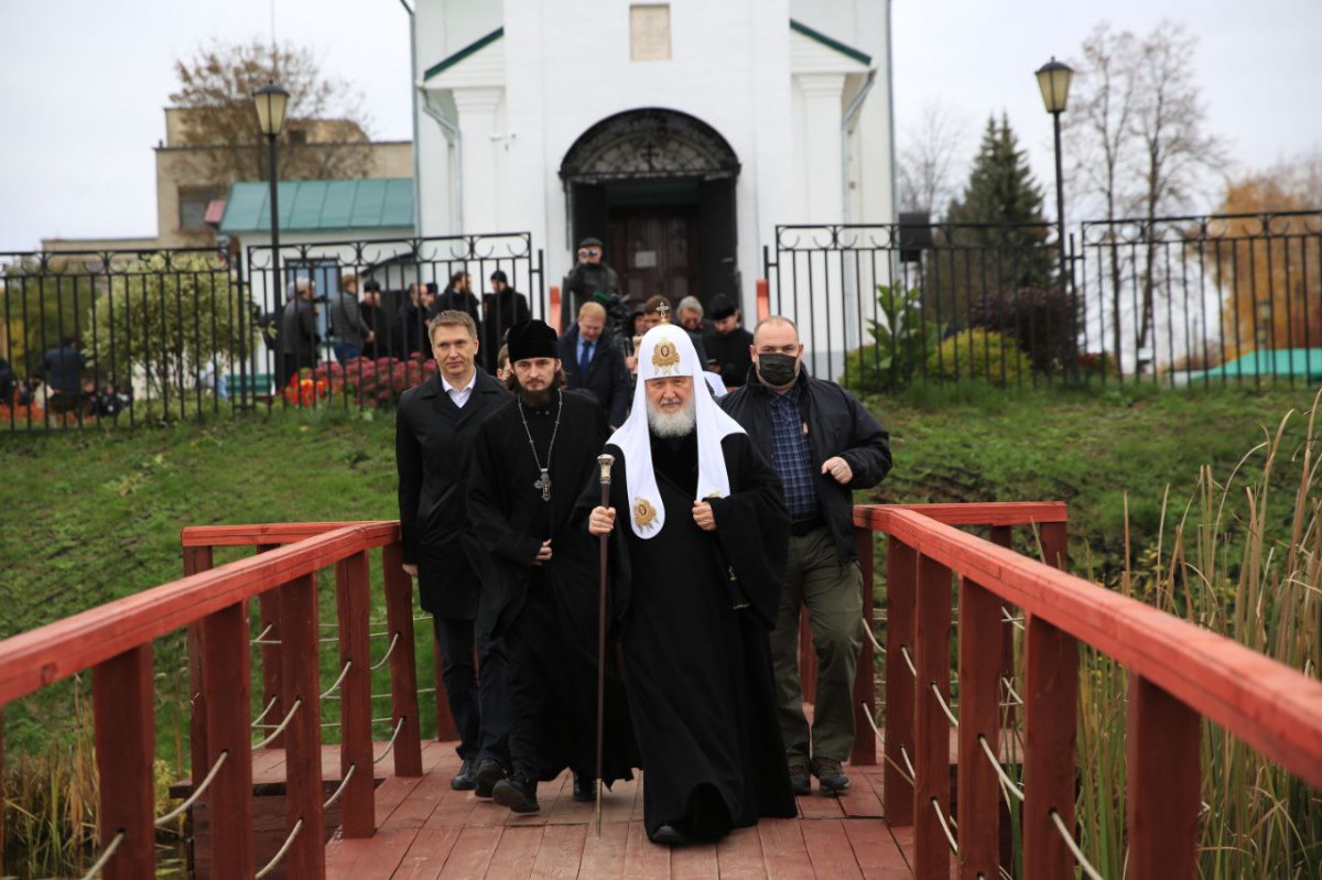 Глеб Никитин вместе с патриархом Кириллом посетили Лукоянов