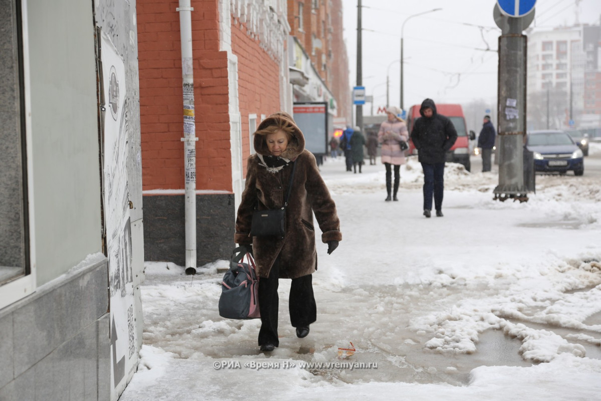 Гололед сохранится в Нижегородской области в ближайшие дни