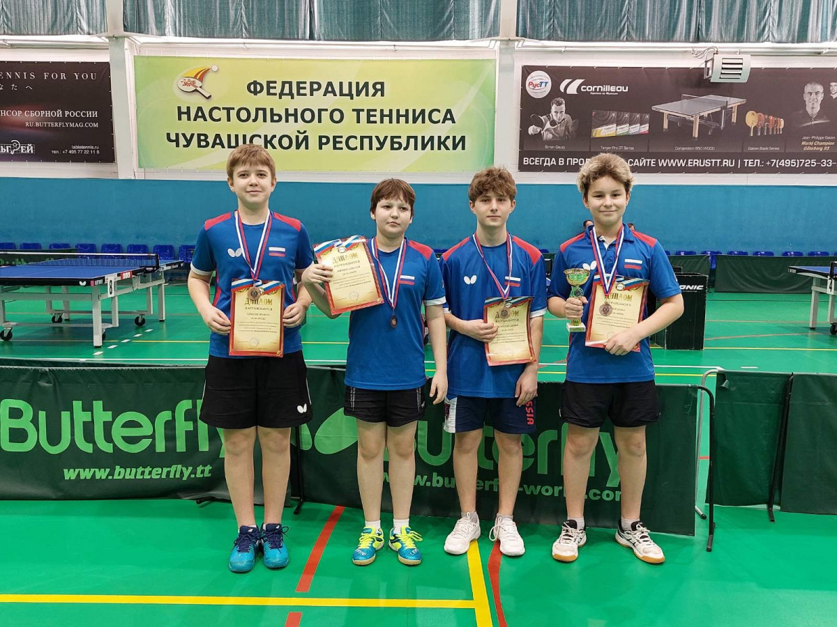 Юные нижегородцы завоевали 4 бронзы на первенстве ПФО по настольному теннису