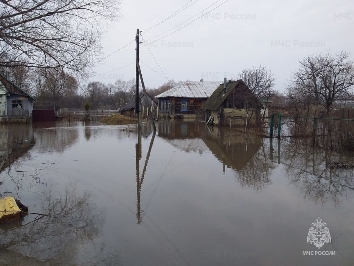 Придомовые территории подтопило в деревне Осиновка Дивеевского района