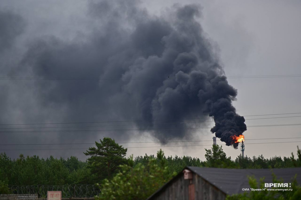 Пожар в дзержинском районе