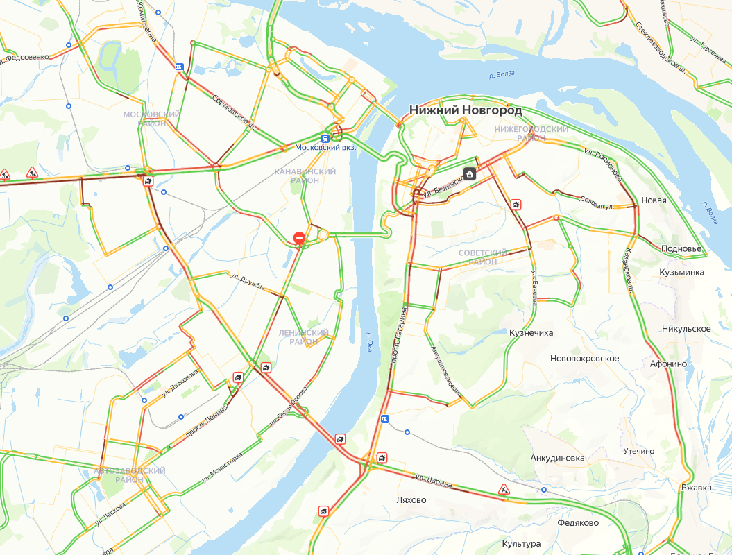 Пробки нижний новгород сейчас онлайн карта смотреть онлайн бесплатно проспект гагарина