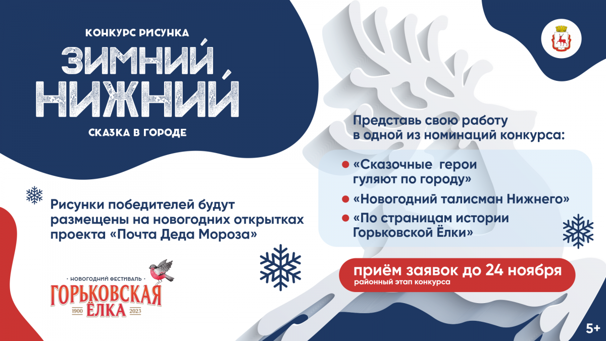 Заявку на конкурс детских рисунков «Зимний Нижний» можно подать до 24  ноября | Информационное агентство «Время Н»