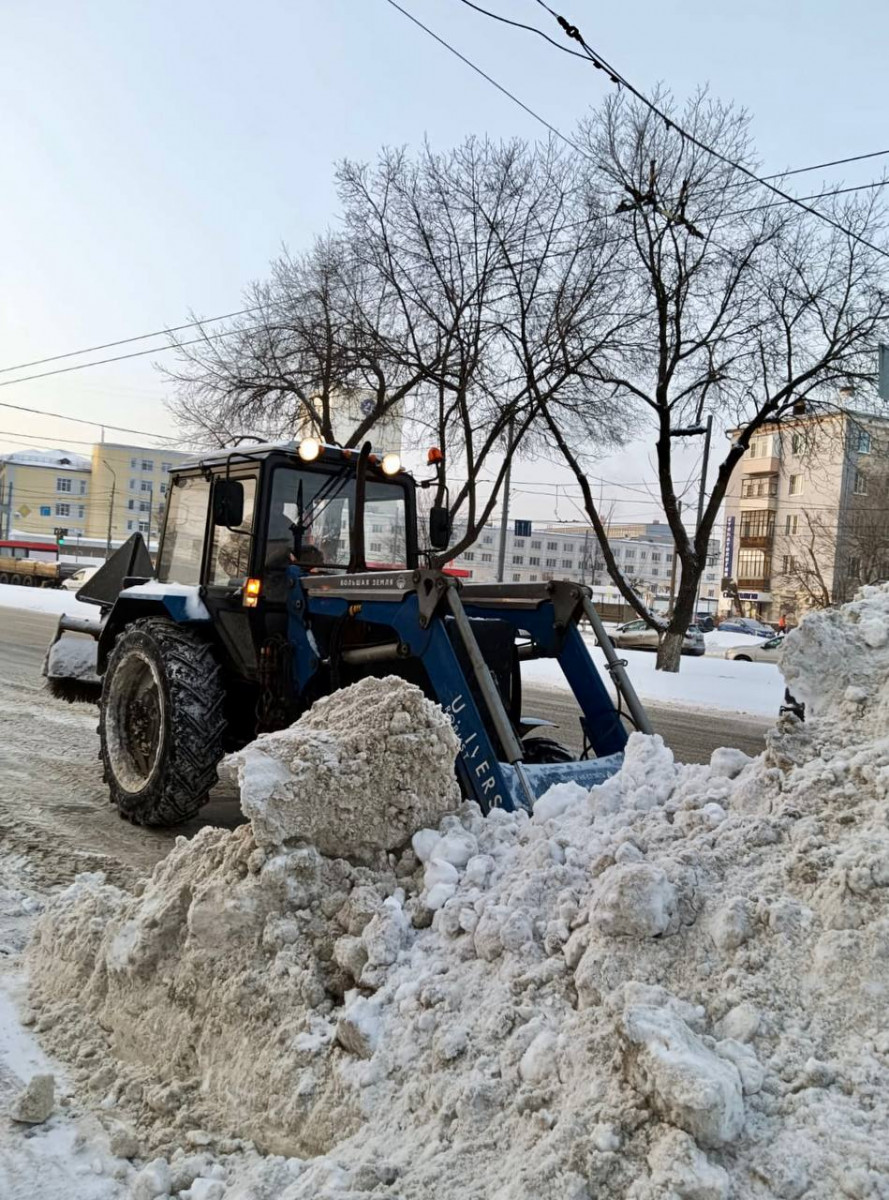 23 тысячи кубометров снега вывезли в Нижнем Новгороде в ночь на 16 декабря