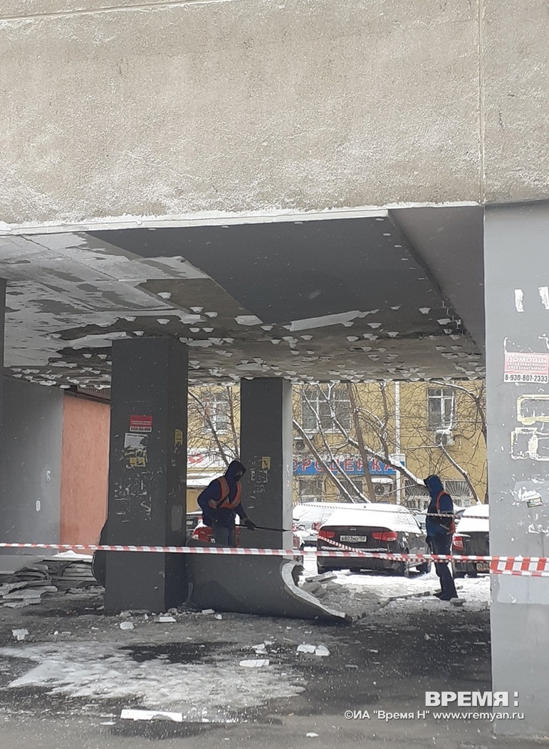 Опубликованы фото и видео с места, где обрушился потолок арки дома в Нижнем  Новгороде | Информационное агентство «Время Н»