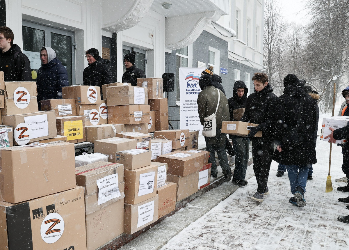 Гуманитарные поставки для участников СВО собрали в Автозаводском районе перед Днем защитника Отечества