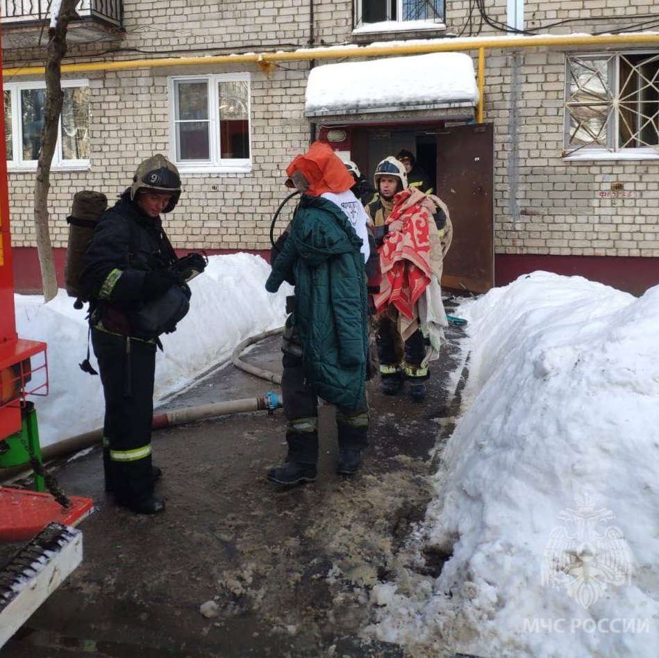 Два ребенка пострадали на пожаре в Нижнем Новгороде