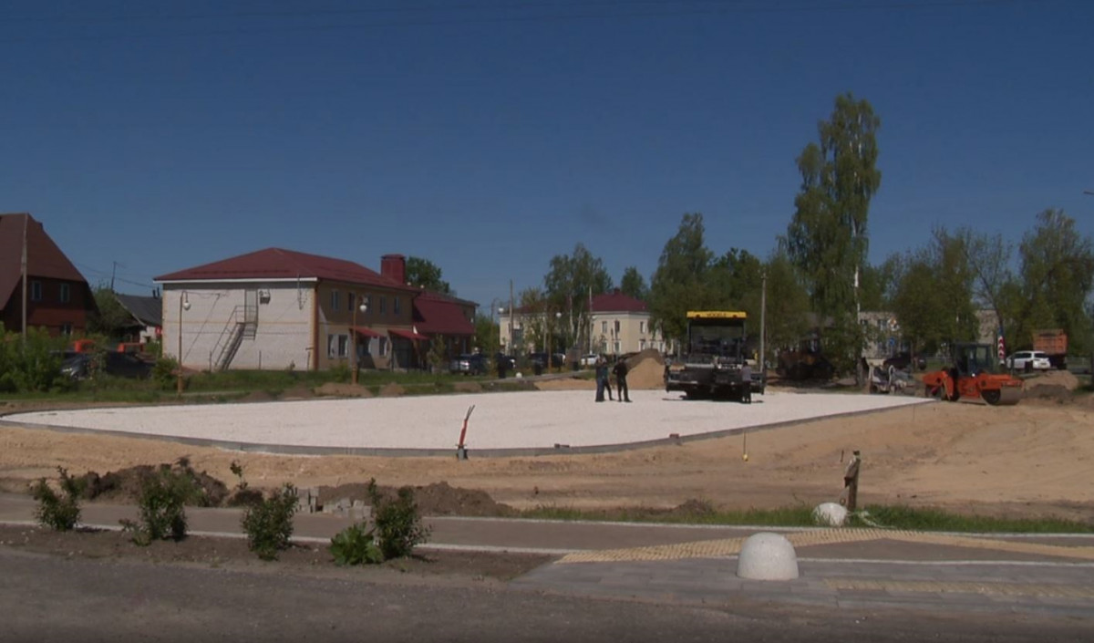 В Володарске приступили к строительству спортивной площадки по нацпроекту «Жилье и городская среда»